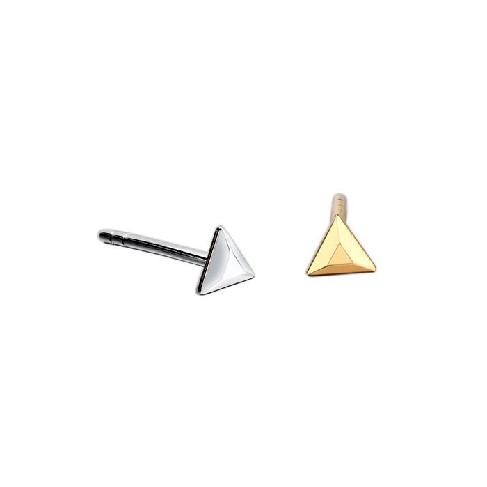 Sterling Silver Tiny Triangle  Earrings Stud