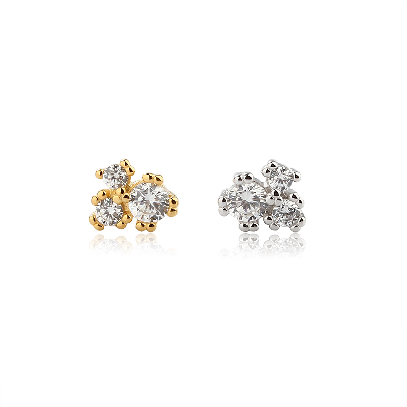 925 Sterling Silver CZ Earring Studs